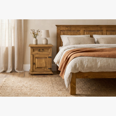 Franciaágy rusztikus stílusban 200 x 200