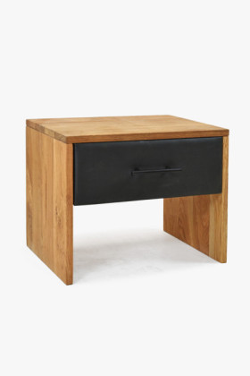 Outlet tölgy tömörfa éjjeliszekrény 50 cm 2