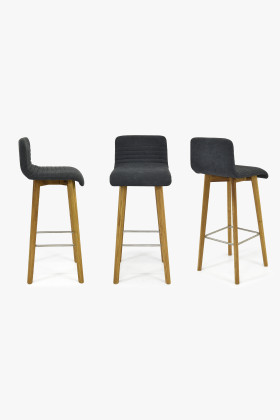 Bárszék tölgy, sötétszürke Arosa  - 1 2