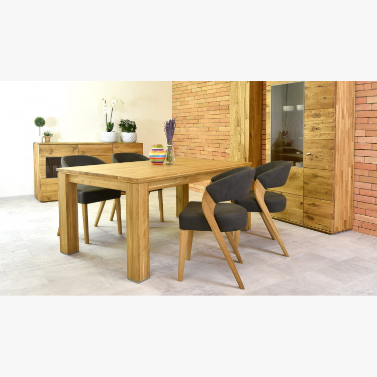 Stílusos tölgyfa szék és asztal , Ebédlőszettek