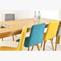 10 személyes étkezőasztal tömör tölgyfából + székek , Zlatko 240 x 100 cm  - 2