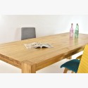 10 személyes étkezőasztal tömör tölgyfából + székek , Zlatko 240 x 100 cm  - 3