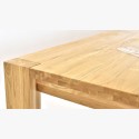 10 személyes étkezőasztal tömör tölgyfából + székek , Zlatko 240 x 100 cm  - 9