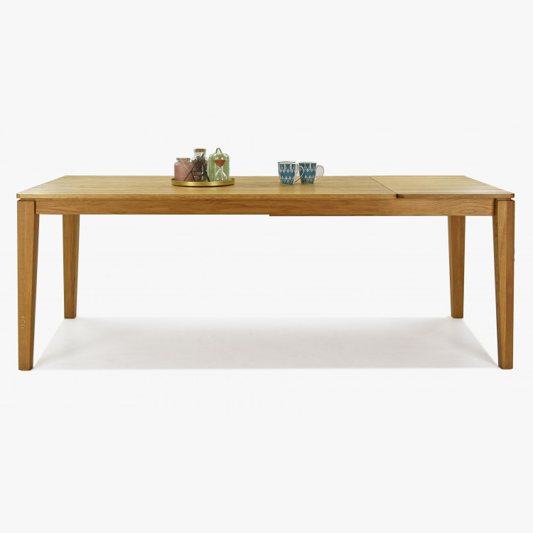 Bővíthető tömörfa asztal tölgy, Houston 160-210 x 90 cm  - 1