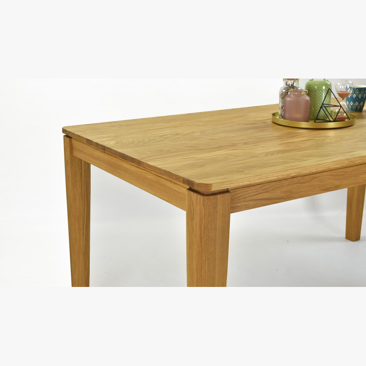 Bővíthető tömörfa asztal tölgy, Houston 160-210 x 90 cm  - 9