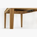 Bővíthető tömörfa asztal tölgy, Houston 160-210 x 90 cm  - 10