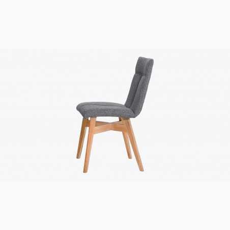 Jídelní szék skandináv stílus, sötétszürke színű Alina  - 4