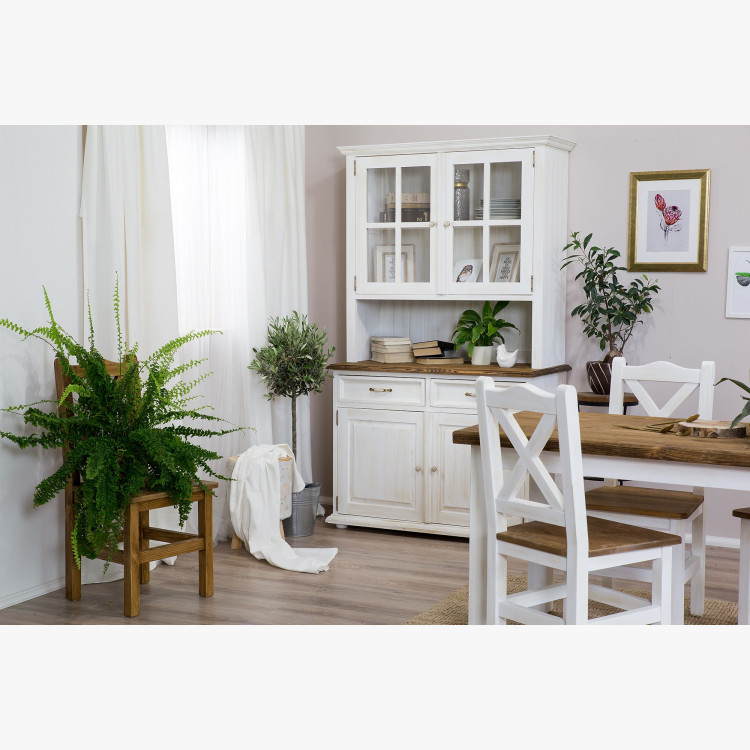 Üveges vitrin provence stílusban  - 7