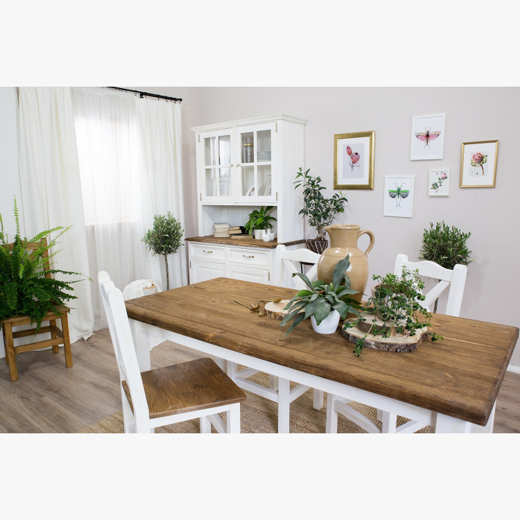 Üveges vitrin provence stílusban  - 10