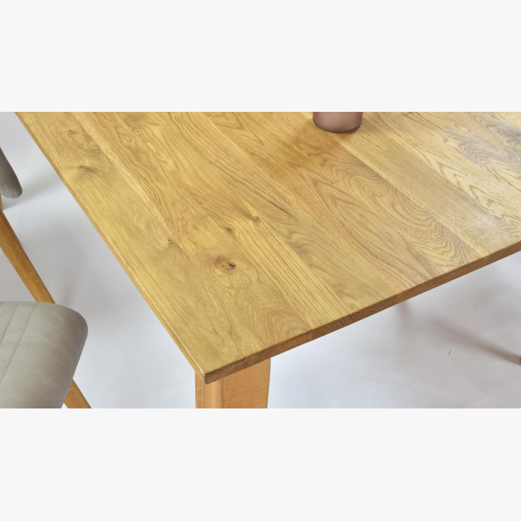 Tömör tölgyfa asztal 160 x 90 cm  - 8