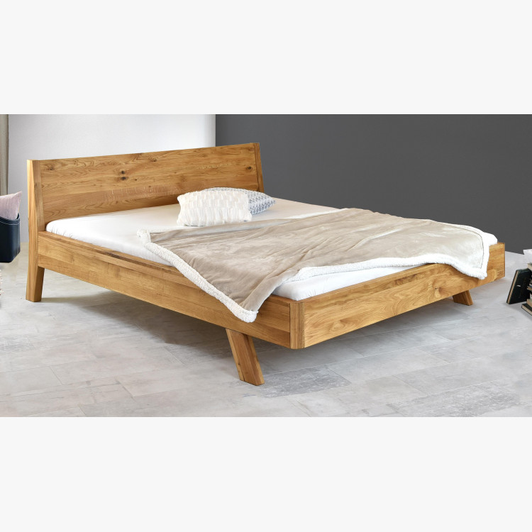 Luxus tömör tölgyfa ágy, marina 160 x 200 cm  - 2