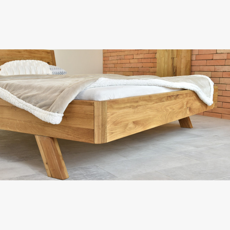 Luxus tömör tölgyfa ágy, marina 160 x 200 cm , Fa ágyak