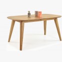 Bővíthető ovális asztal, tömör tölgyfa, Otawa Xl  - 3