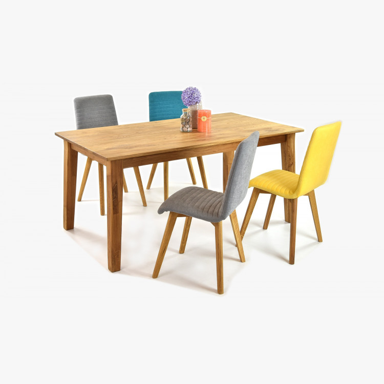 Tömörfa MIREK étkezőasztal és Arosa székek   - 1