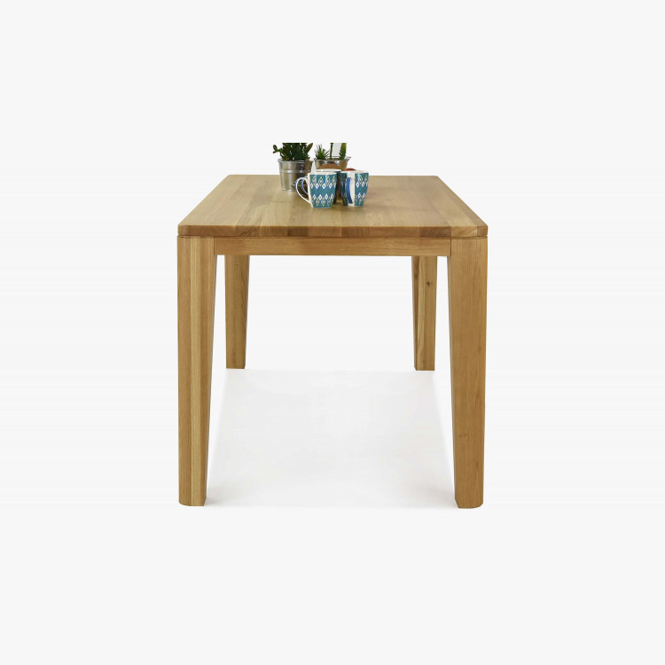 Tölgyfa étkezőasztal, YORK modell 140 x 80 cm  - 3