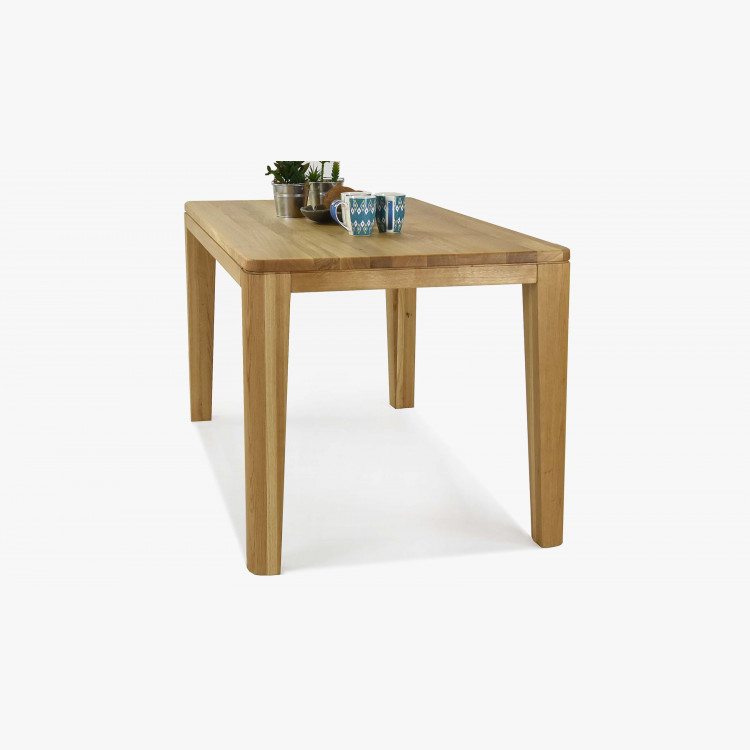 Tölgyfa étkezőasztal, YORK modell 140 x 80 cm  - 4