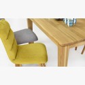 Arosa kárpitos székek tölgyfa lábakkal és York tölgyfa étkezőasztal  - 6