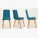 Arosa kárpitos székek tölgyfa lábakkal és York tölgyfa étkezőasztal  - 10