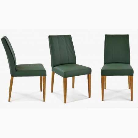 Szék valódi bőr - zöld szín Klaudia  - 7