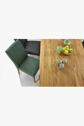 Szék valódi bőr - zöld szín Klaudia  - 1 2