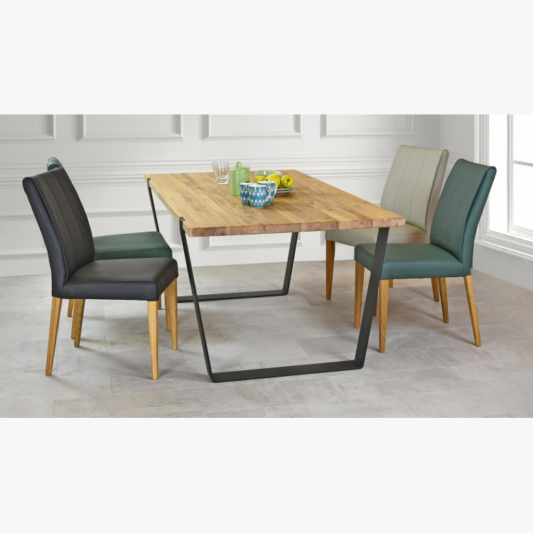 Szék valódi bőr - zöld szín Klaudia  - 9