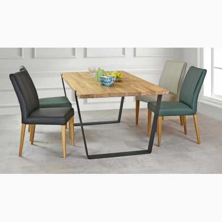 Szék valódi bőr - zöld szín Klaudia  - 9