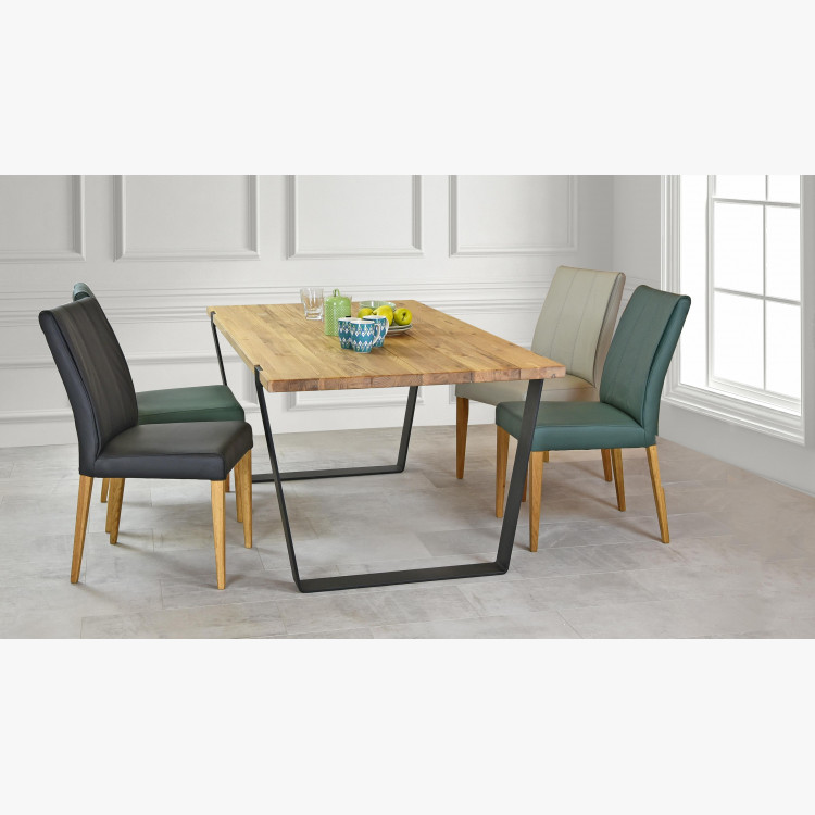 Szék valódi bőr - zöld szín Klaudia  - 10