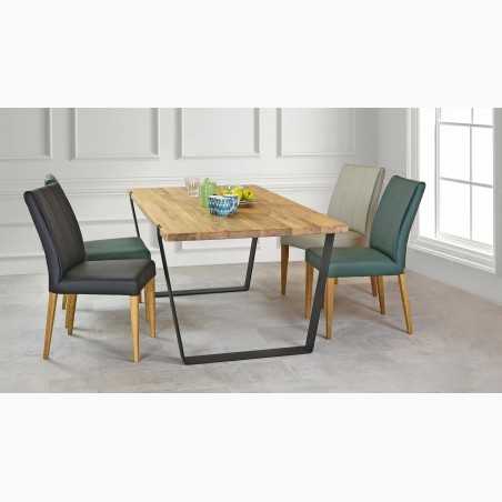 Szék valódi bőr - zöld szín Klaudia  - 10