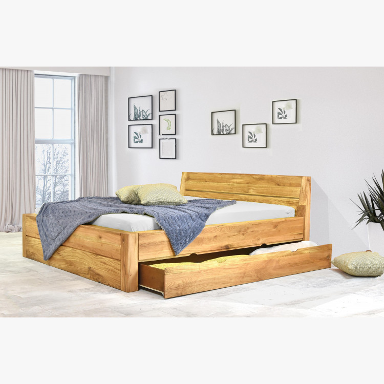 Rakodóteres tömörfa ágy, Julia 160 x 200 cm  - 4