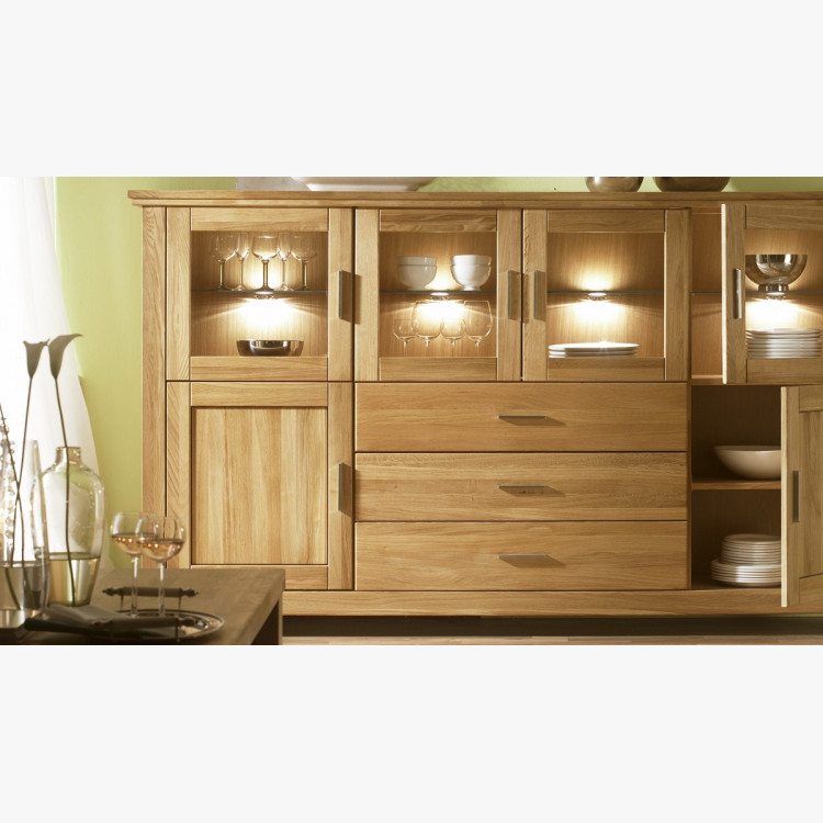 Nagy tölgyfa komód a nappaliba, Alexandra 48  - 7