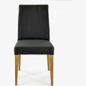 Valódi bőr huzatú szék - fekete szín Klaudia  - 4