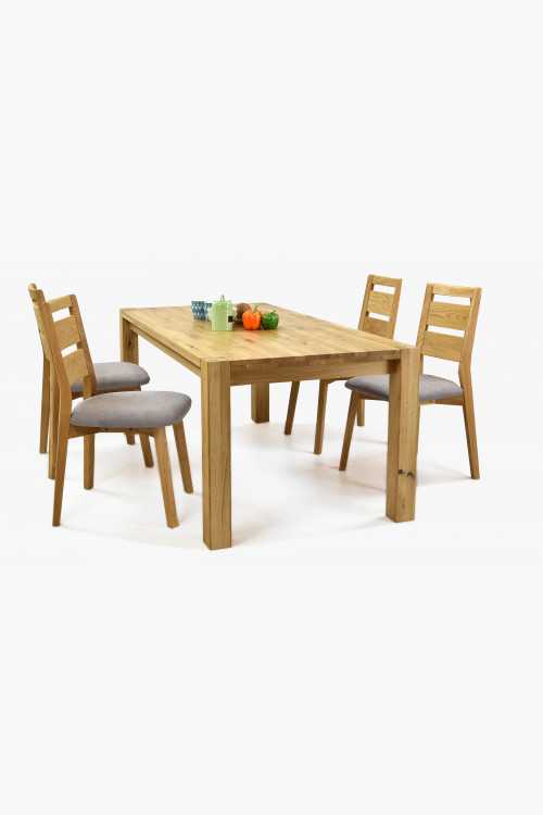 Étkező összeállítás tömörfából - Košice asztal + Virginia székek , Fa bútor