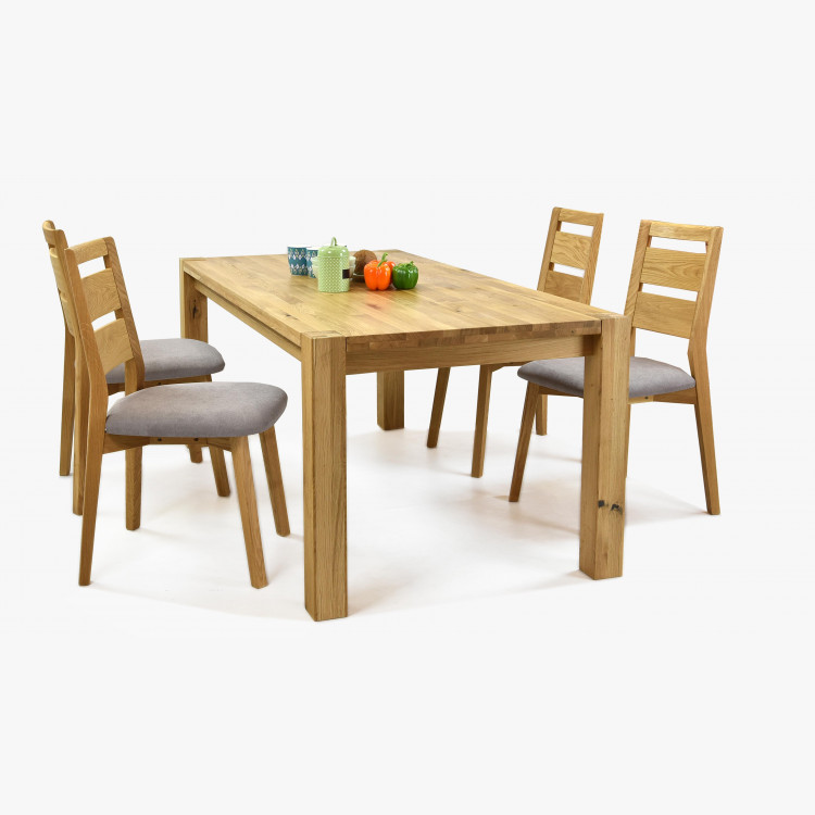 Étkező összeállítás tömörfából - Košice asztal + Virginia székek  - 1