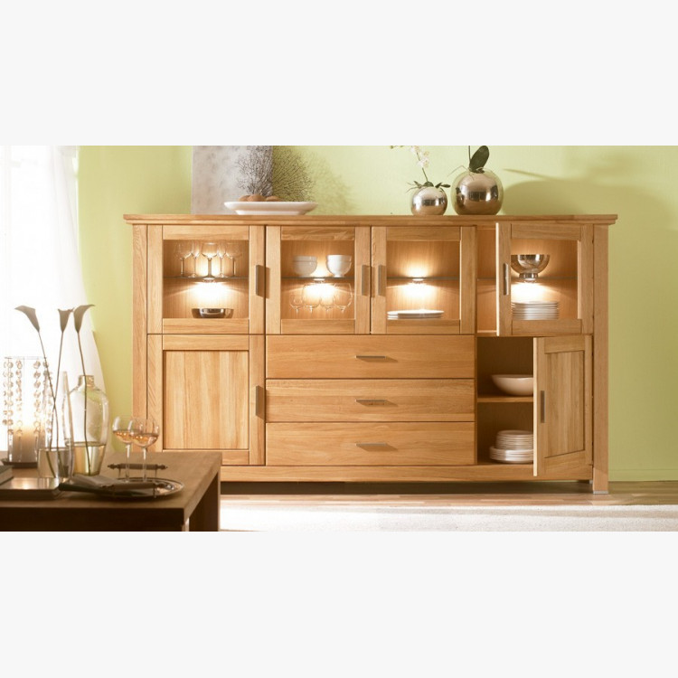 Nagy tölgyfa komód a nappaliba, Alexandra 48  - 9