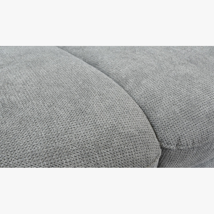 Ágyazható sarok ülőgarnitúra, szürke szín, fém lábak, Haiti Jobb sarok  - 11