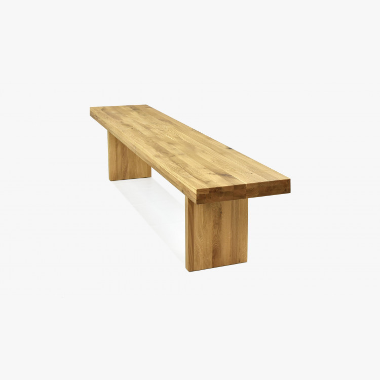 Lavice az étkezőbe tömör fából - tölgy 200 cm, Seman  - 4