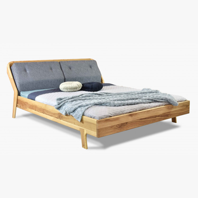 Luxus tölgy ágy, magasított lábakkal, Milenium 160 x 200 , Fa ágyak