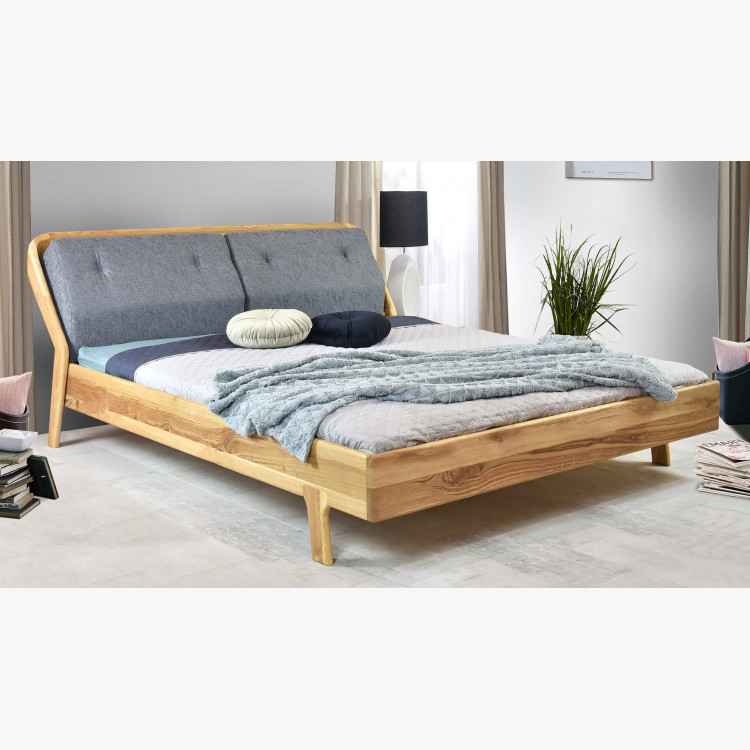 Luxus tölgy ágy, magasított lábakkal, Milenium 160 x 200 , Fa ágyak