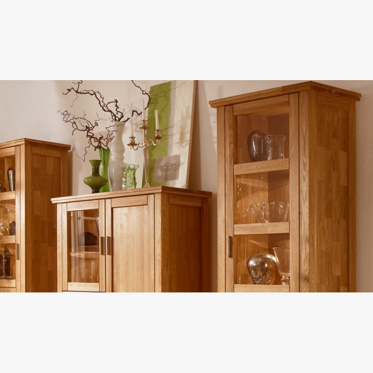 Egyajtós tölgyfa vitrin, Alexandra 11  - 9