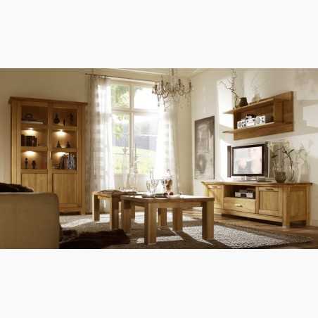 Egyajtós tölgyfa vitrin, Alexandra 11  - 10