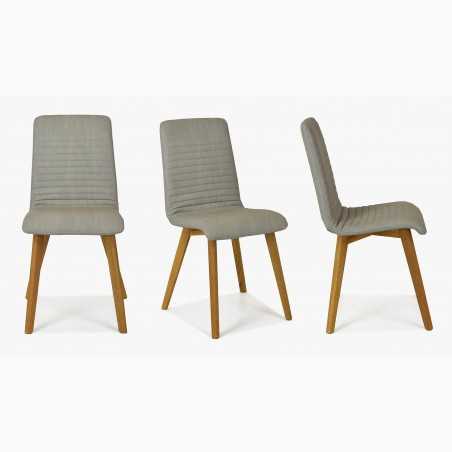 Szék Lara - Arosa , Ecru bőrhatású szürke  - 6