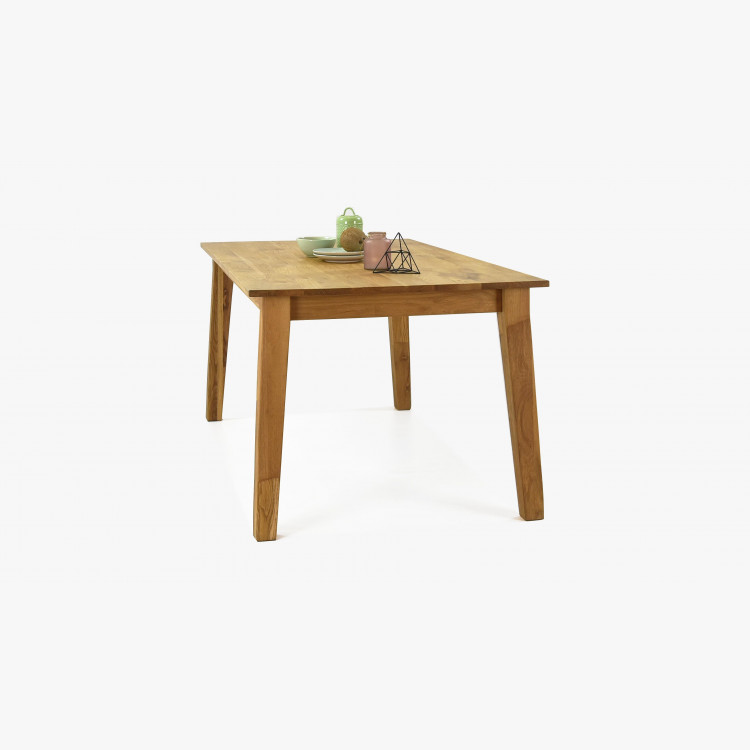 Mirek tölgyfa étkezőasztal és Arosa szürke székek  - 6