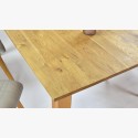 Mirek tölgyfa étkezőasztal és Arosa szürke székek  - 9