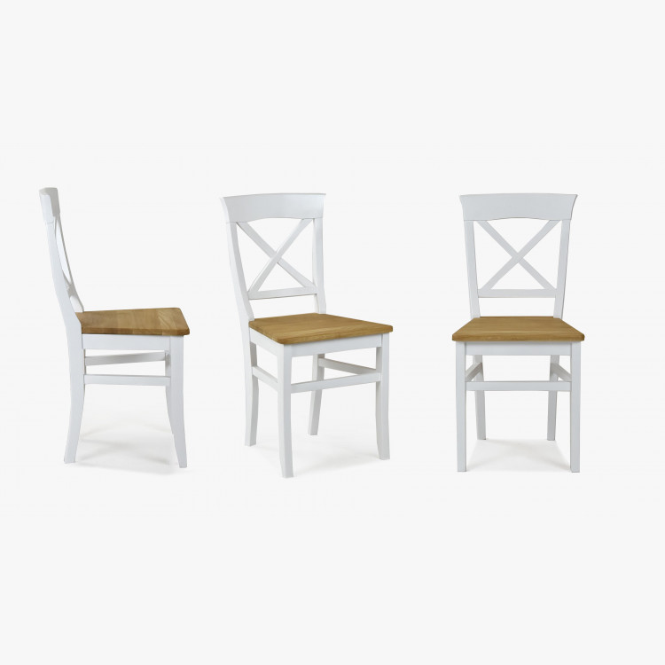 Tölgyfa szék Torina tölgy + fehér  - 7
