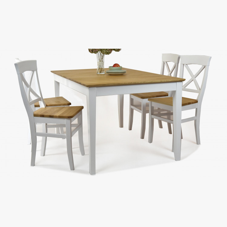 Tömörfa étkezőasztal és székek, Torina + Tomino  - 1