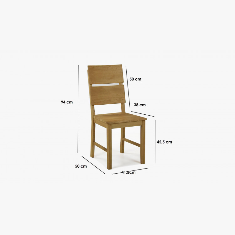 Nora tölgyfa szék - szürke- MEGA akció  - 9