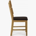 Tölgyfa szék Nora - Pu barna - MEGA akció  - 6