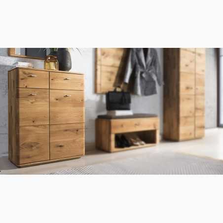Komód - Tölgyfa tömörfa cipőtartó, Texas 10  - 4
