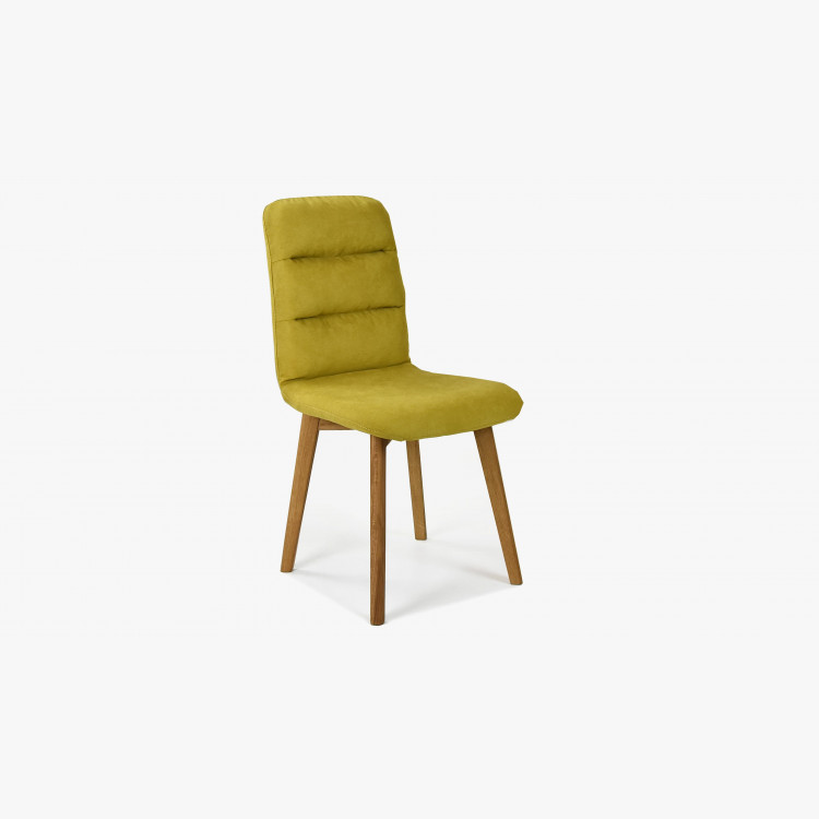 Kényelmes szék, sárga - tölgyfa lábak Orlando  - 3