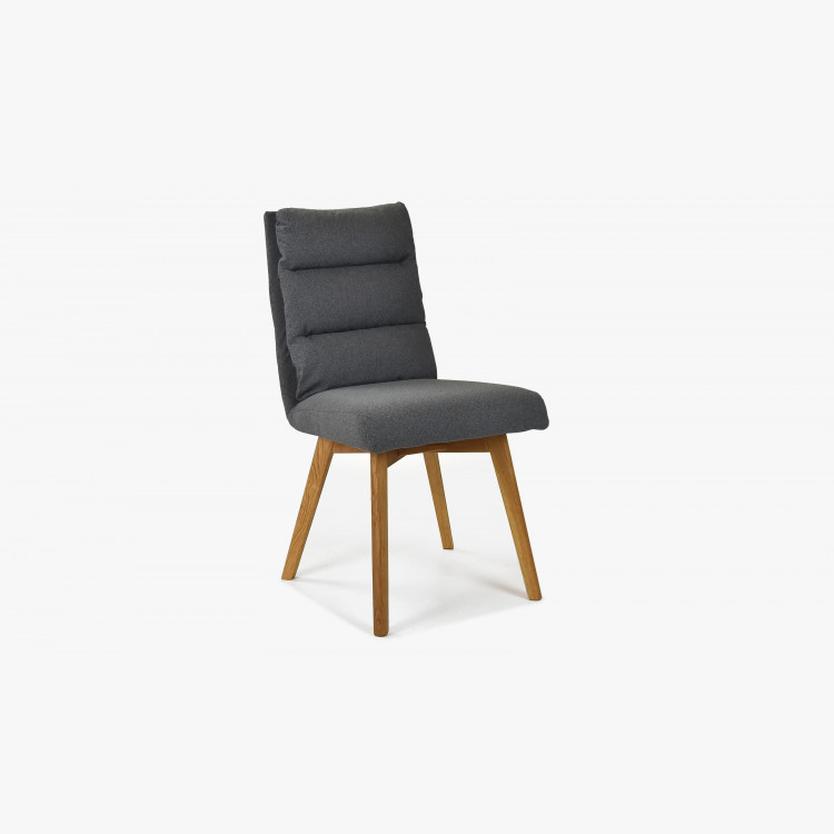 Kényelmes szék, Kampa - tölgyfa lábak, sötétszürke  - 3